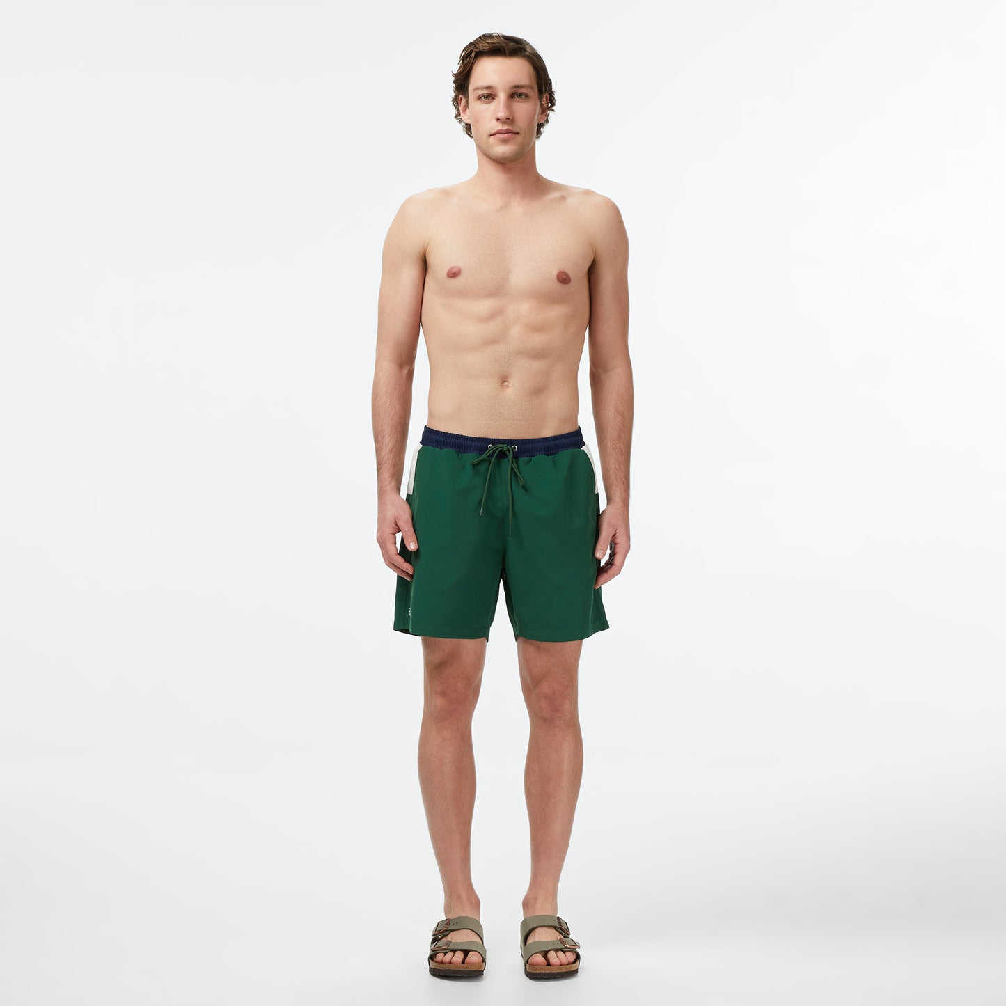 Lacoste Regular Fit Erkek Yeşil Deniz Şortu
