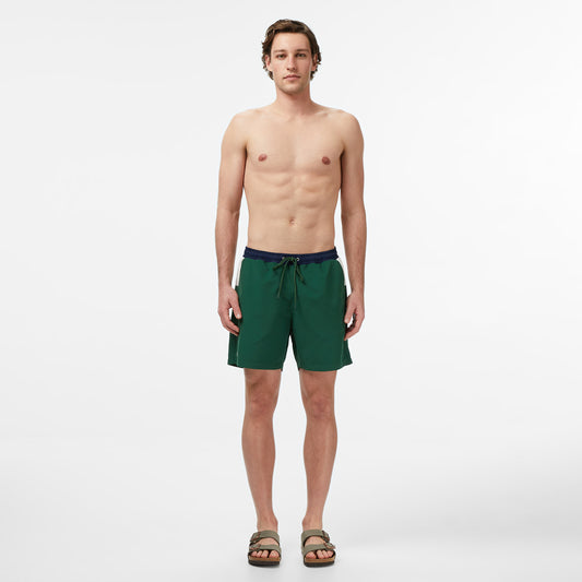 Lacoste Regular Fit Erkek Yeşil Deniz Şortu