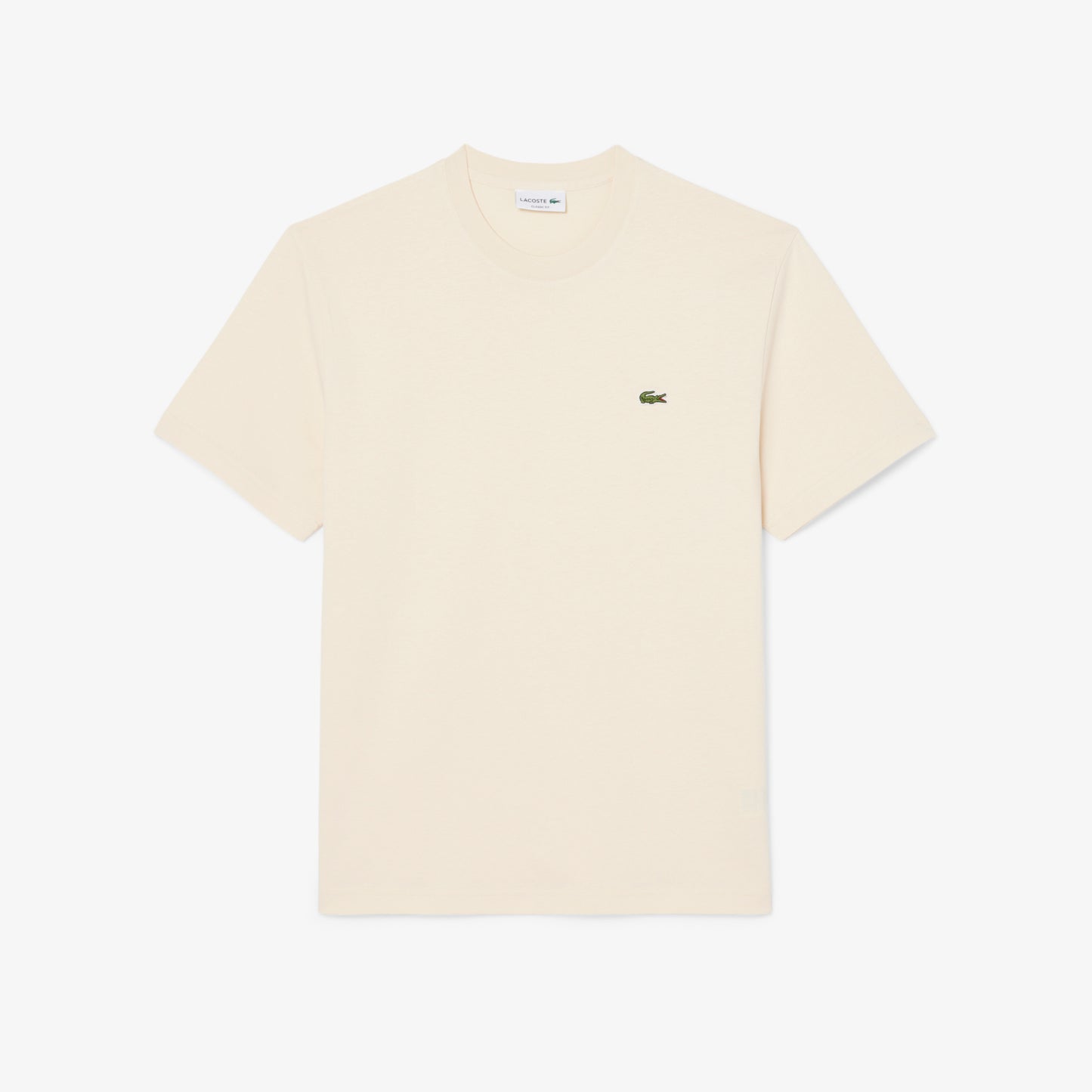 Lacoste Erkek Classic Fit Bisiklet Yaka Bej T-shirt