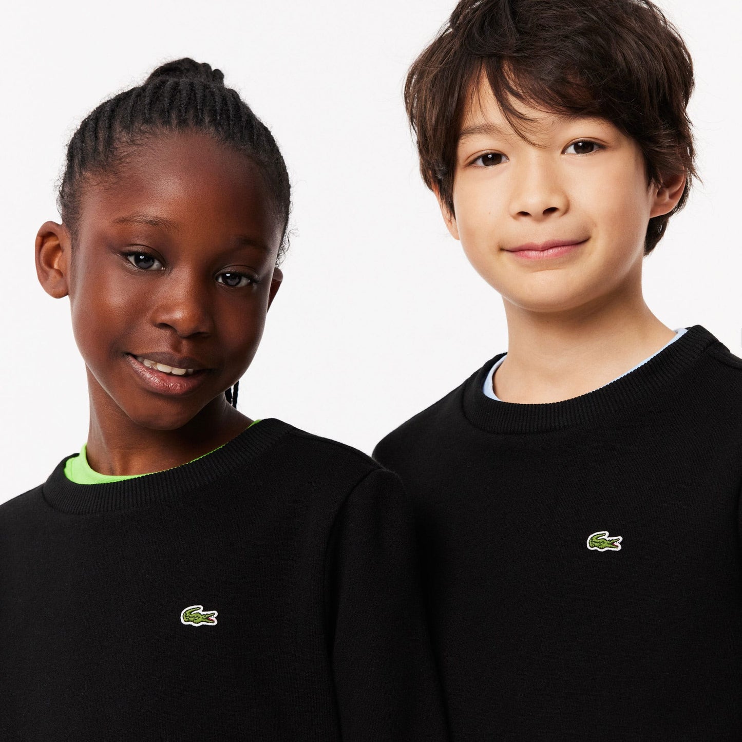 Lacoste Bisiklet Yaka Çocuk Siyah Sweatshirt