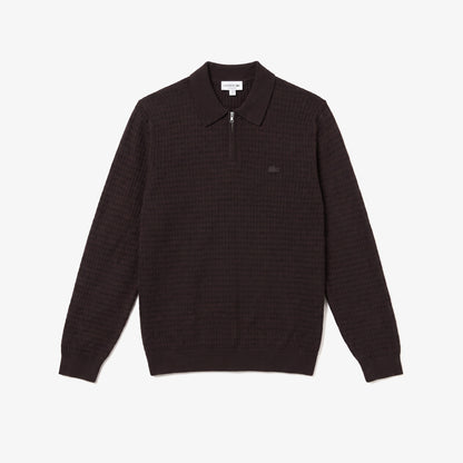 Lacoste Regular Fit Erkek Kahverengi Kazak