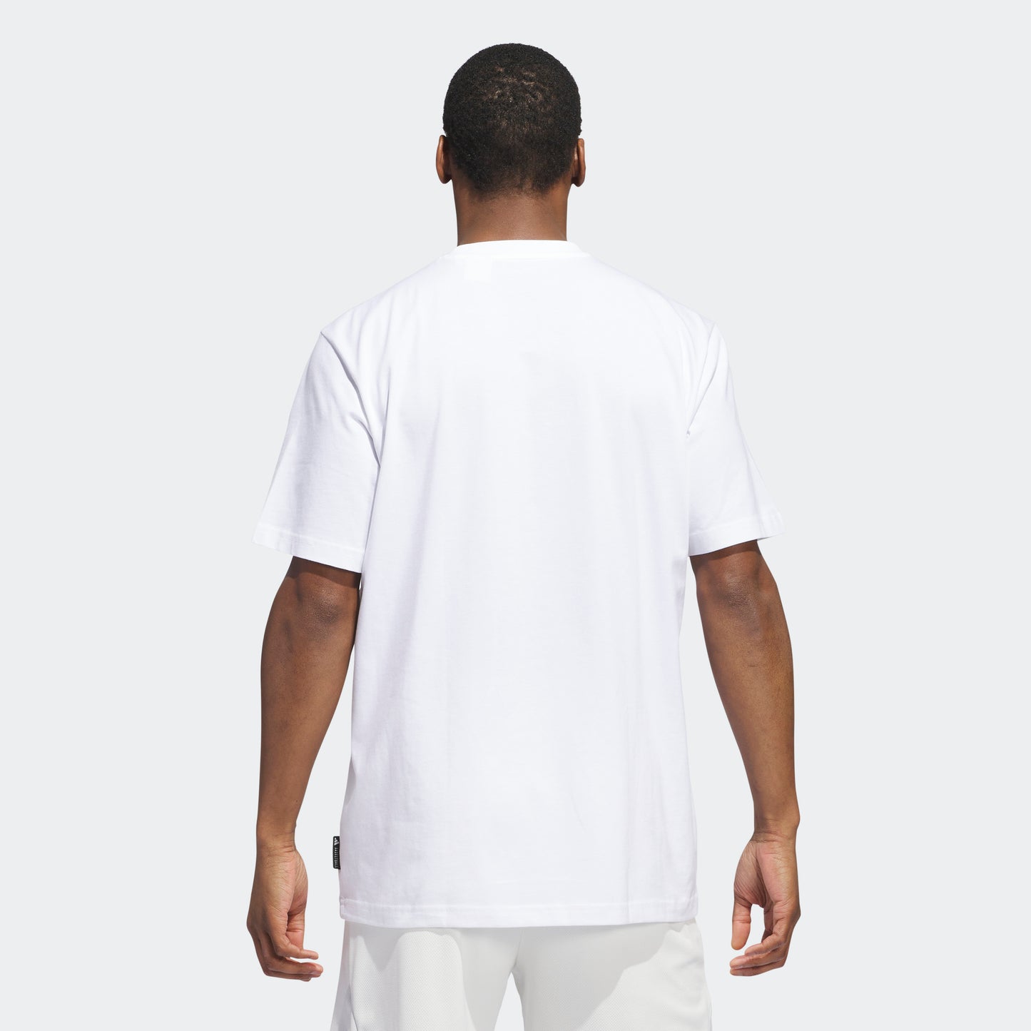 Adidas Crest Basketball Graphic Erkek Beyaz T-shirt