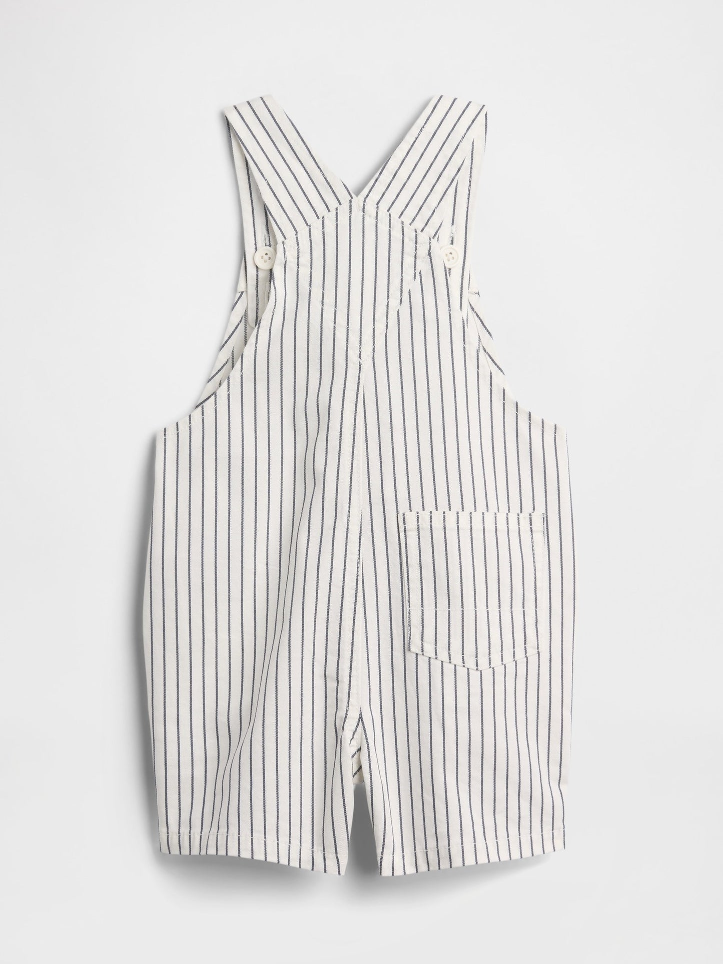 Mavi Seersucker Çizgili Short Tulum