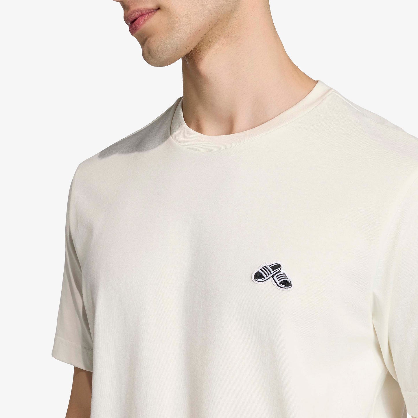 Adidas Slide Erkek Beyaz T-shirt