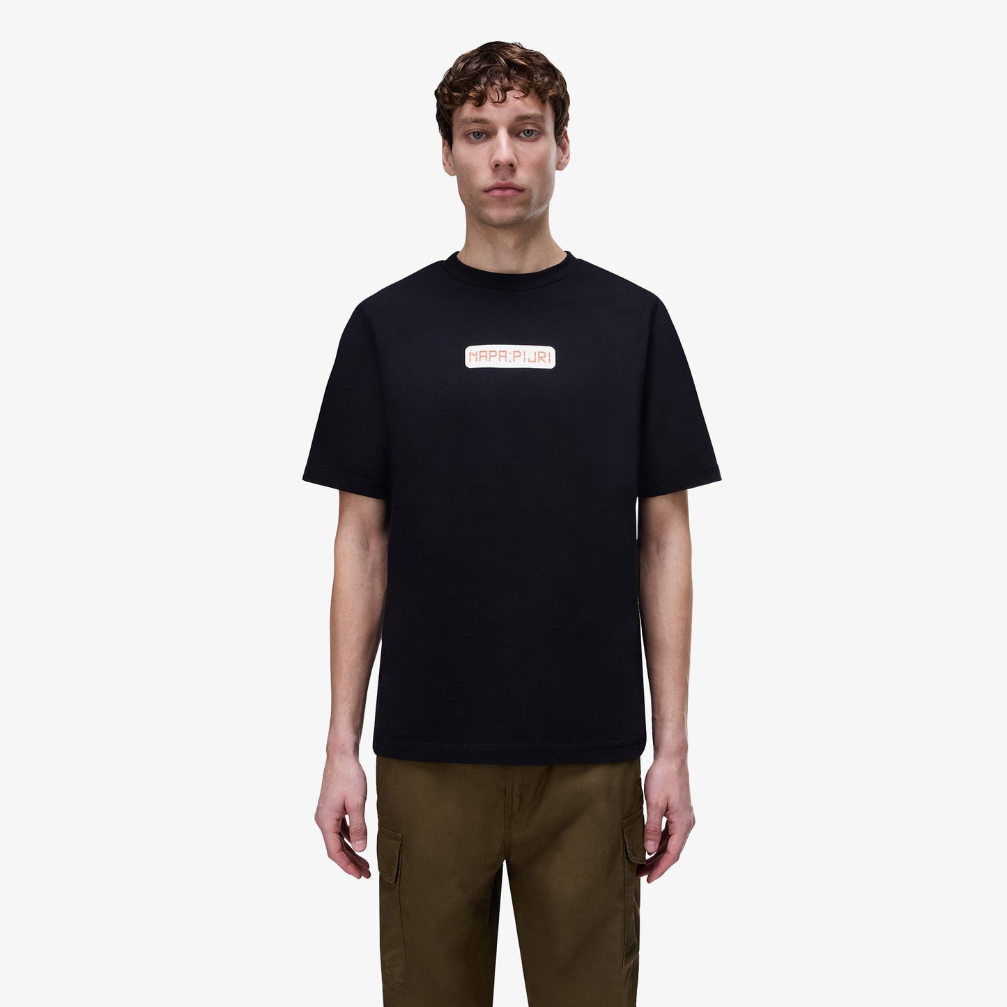 Napapijri S-sol Erkek Siyah T-shirt