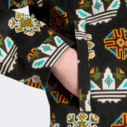 Adidas Monogram Allover Print Erkek Siyah Renkli Ceket