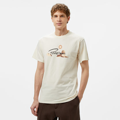 Primitive Passage Erkek Krem T-shirt