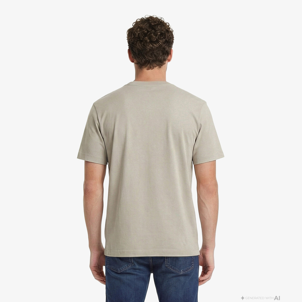 Calvin Klein Stretch Cotton Pique Nano Erkek Kahverengi T-shirt