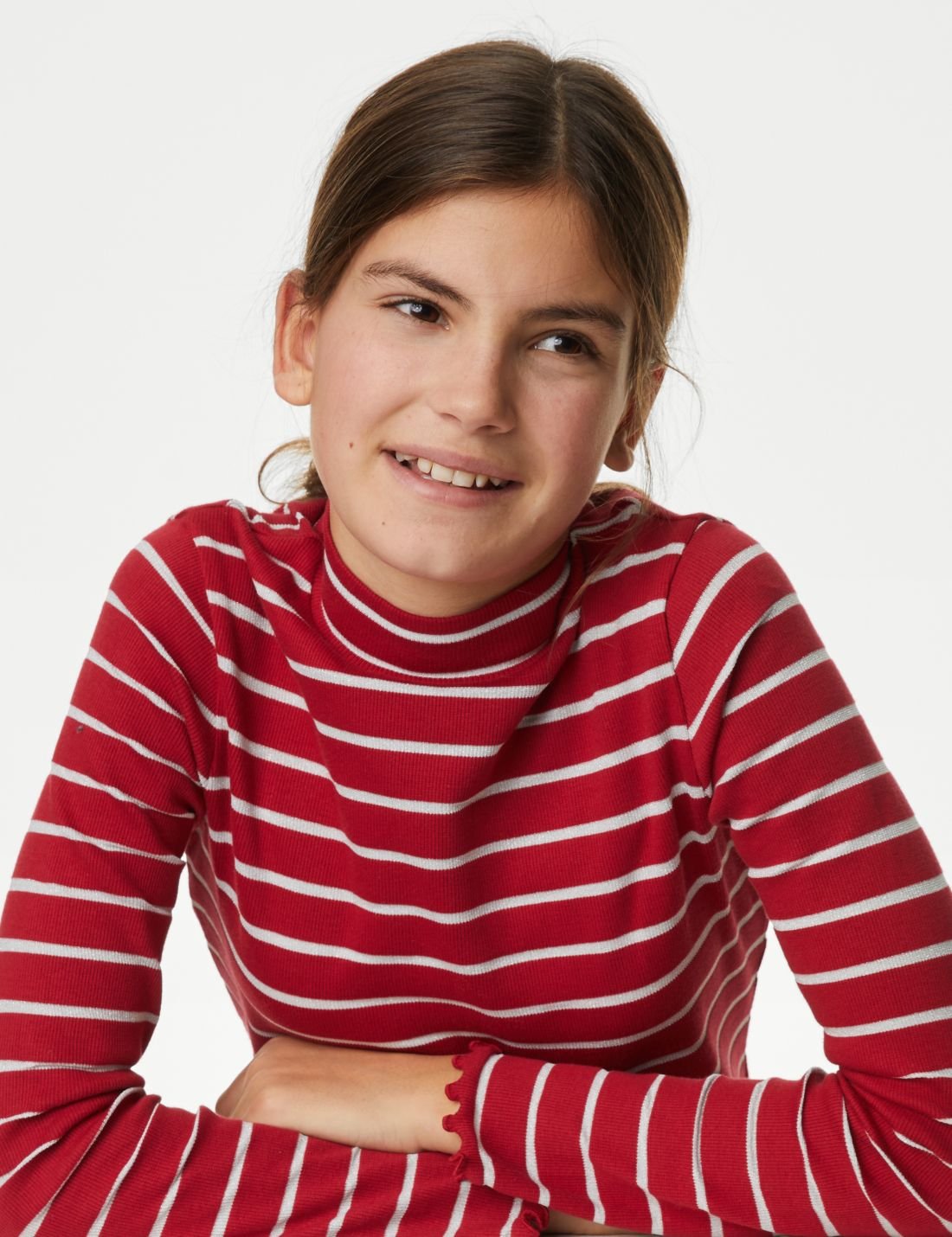 Çizgili Uzun Kollu T-shirt (6-16 Yaş)