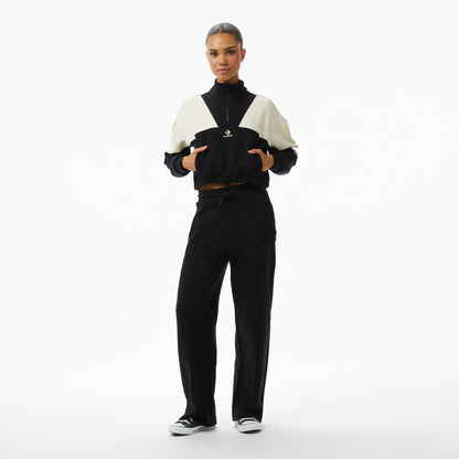 Converse Crop Kadın Siyah Sweatshirt