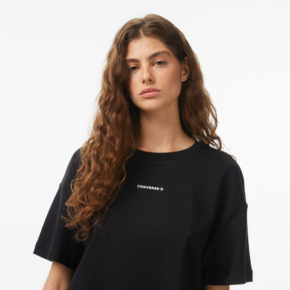 Converse Regular Fit Kadın Siyah T-shirt