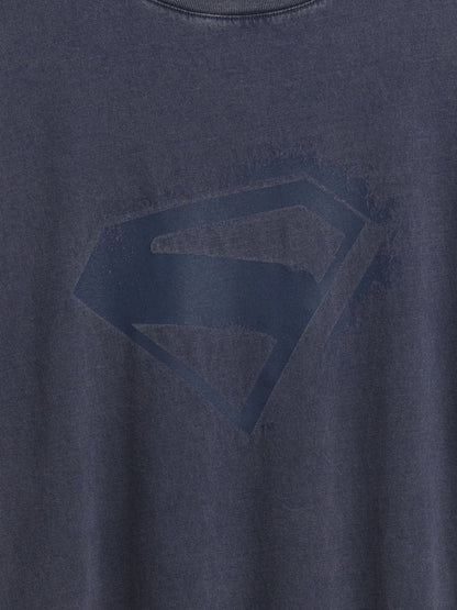 Lacivert Superman Oversized T-shirt