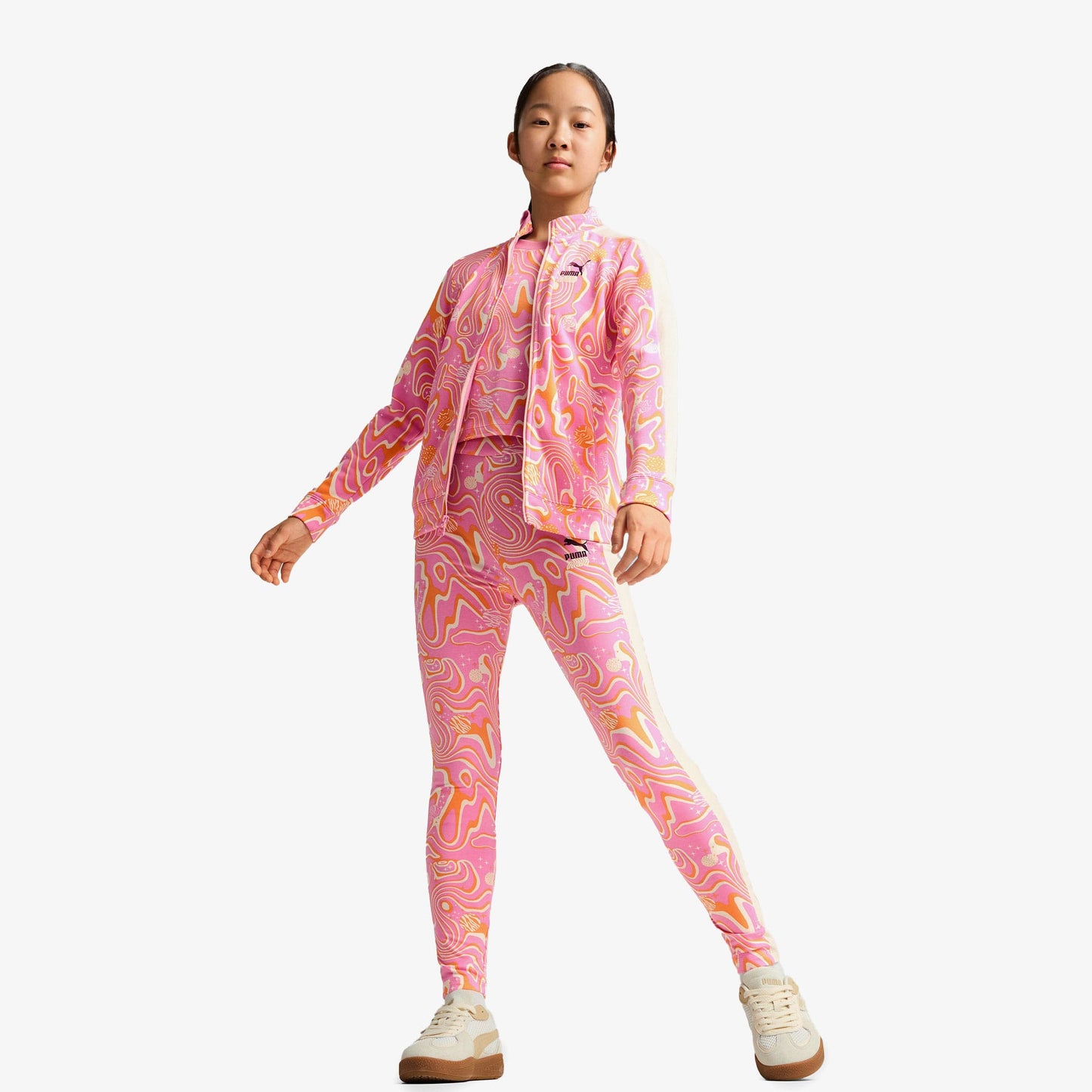 Puma Track Tr Çocuk Pembe Eşofman Üstü