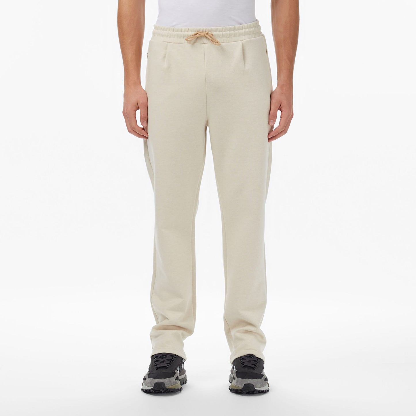 Lacoste Erkek Regular Fit Monogram Krem Eşofman Altı