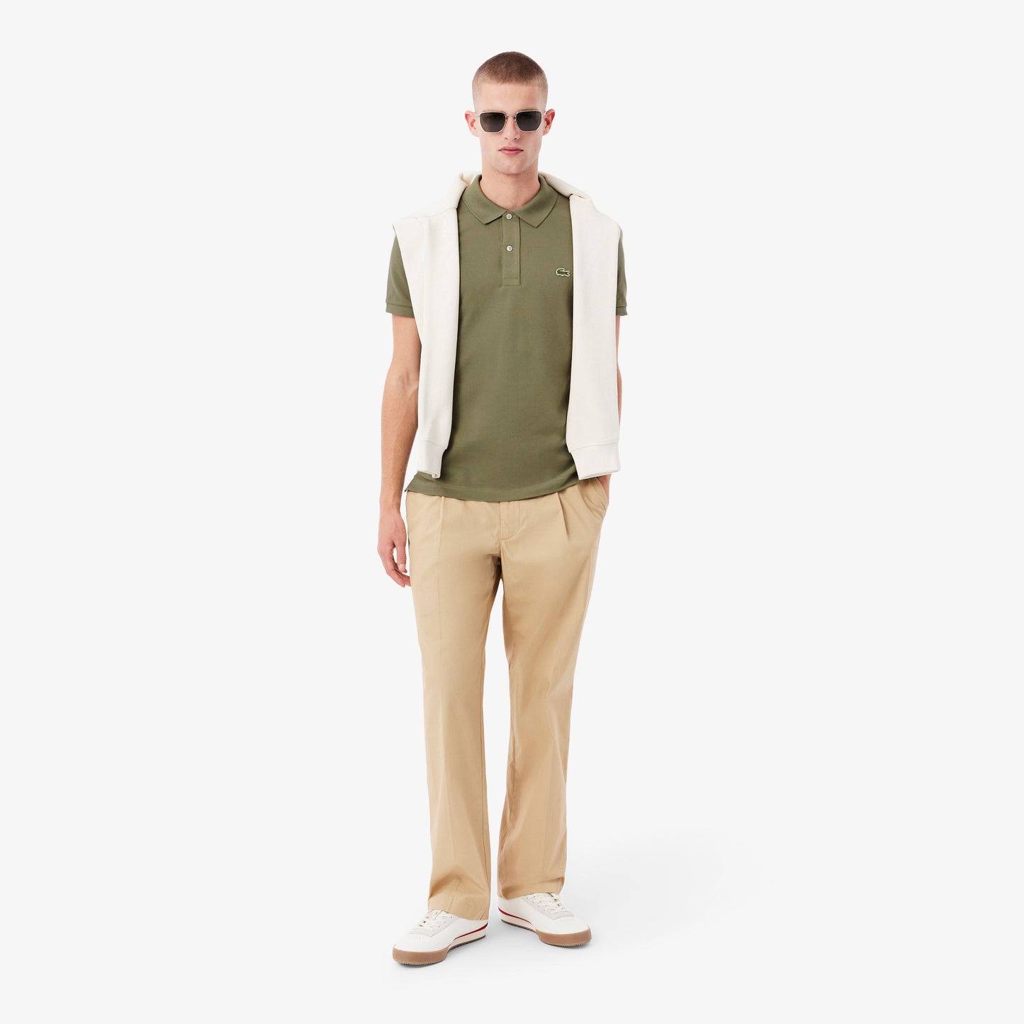 Lacoste L.12.12 Erkek Slim Fit Haki Polo