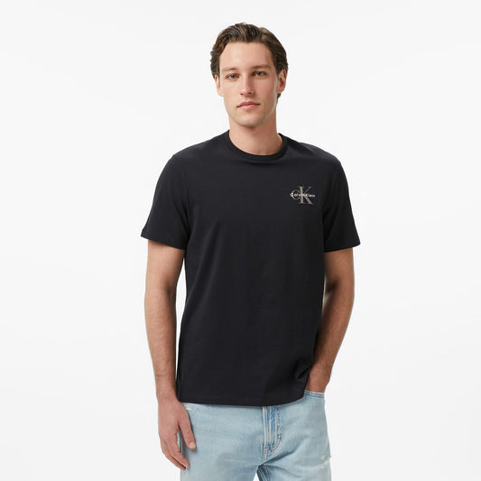 Calvin Klein 30s Jersey Classic Micro Mono Erkek Siyah T-shirt