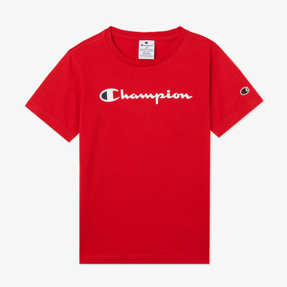 Champion Big Logo Çocuk Kırmızı T-shirt