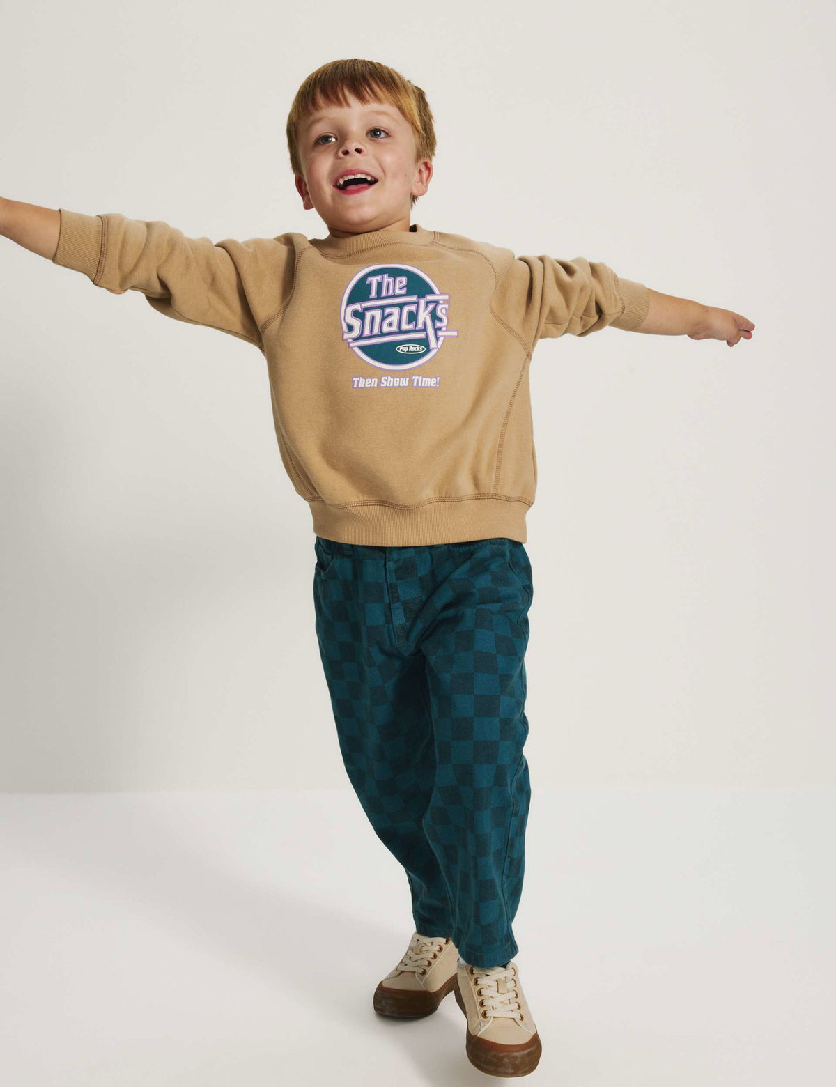 Grafik Baskılı Pamuklu Sweatshirt