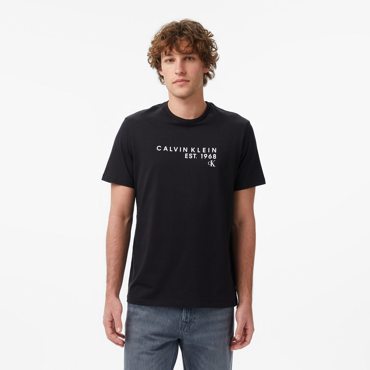 Calvin Klein 30s Graphic Erkek Siyah T-shirt