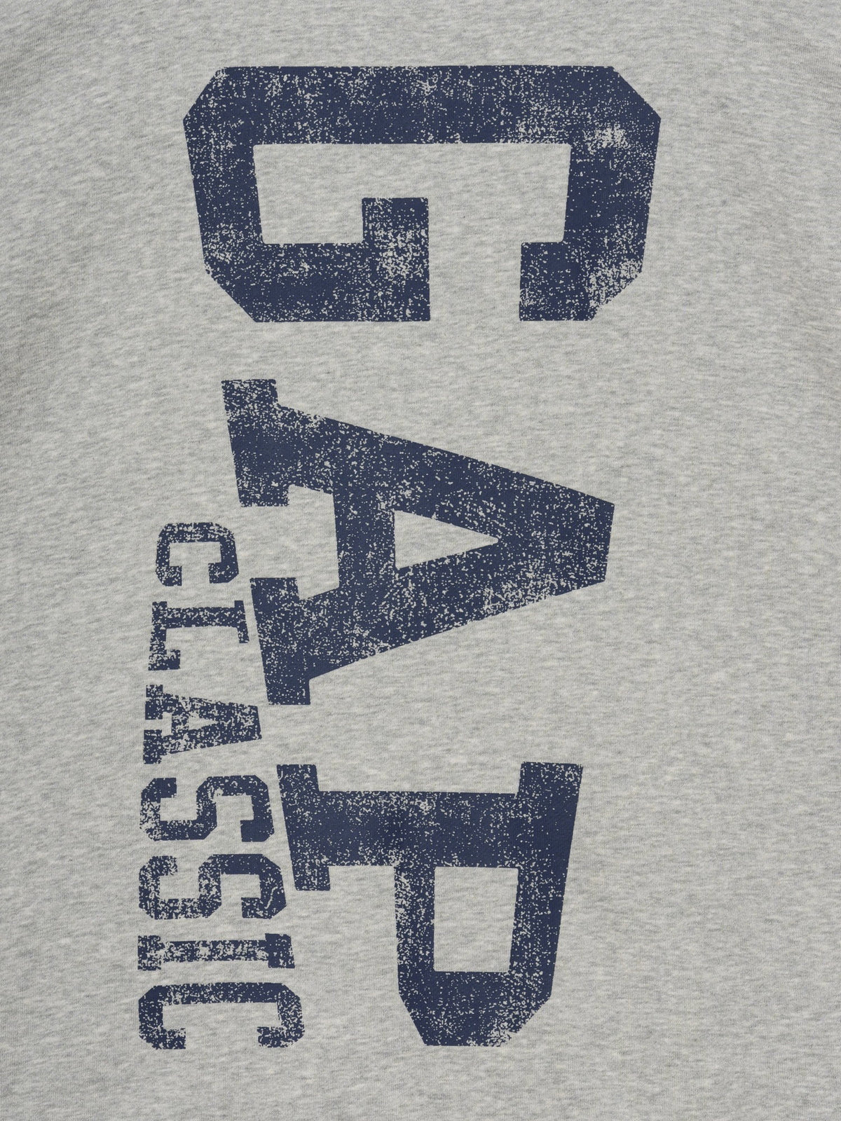 Gri Relaxed Gap Logo Fransız Havlu Kumaş Fermuarlı Sweatshirt