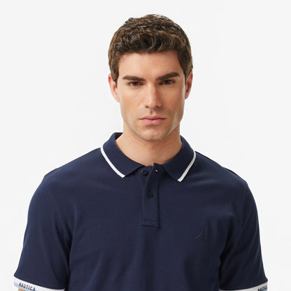 Nautica Erkek Lacivert Regular Fit Polo Yaka T-shirt