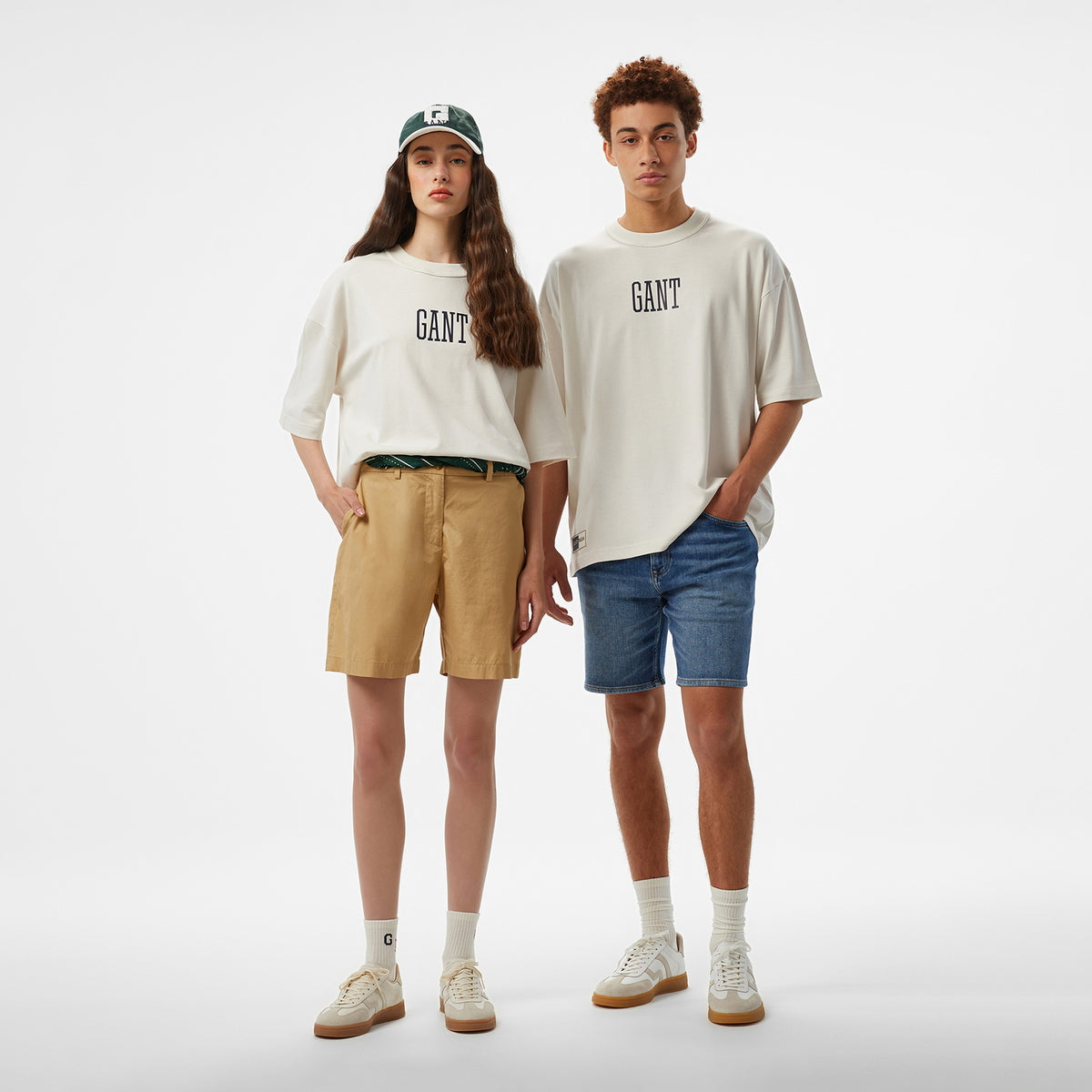 Hoss X Gant New Generation Unisex Beyaz T-shirt