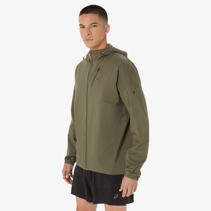 Asics Fujitrail Elite Waterproof Erkek Yeşil Ceket