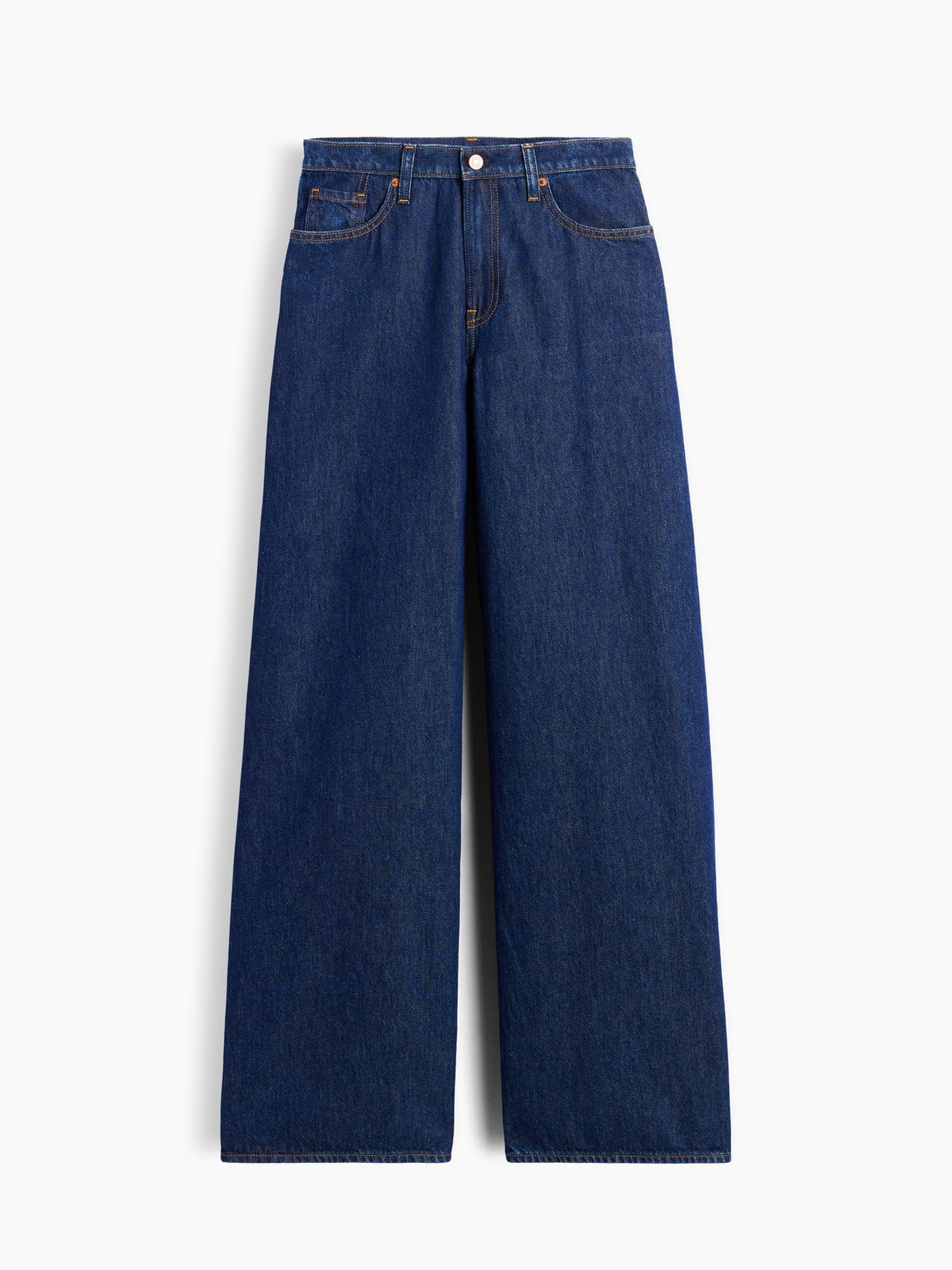 Koyu Mavi Low Slung Extra Baggy Jean Pantolon