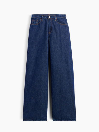 Koyu Mavi Low Slung Extra Baggy Jean Pantolon