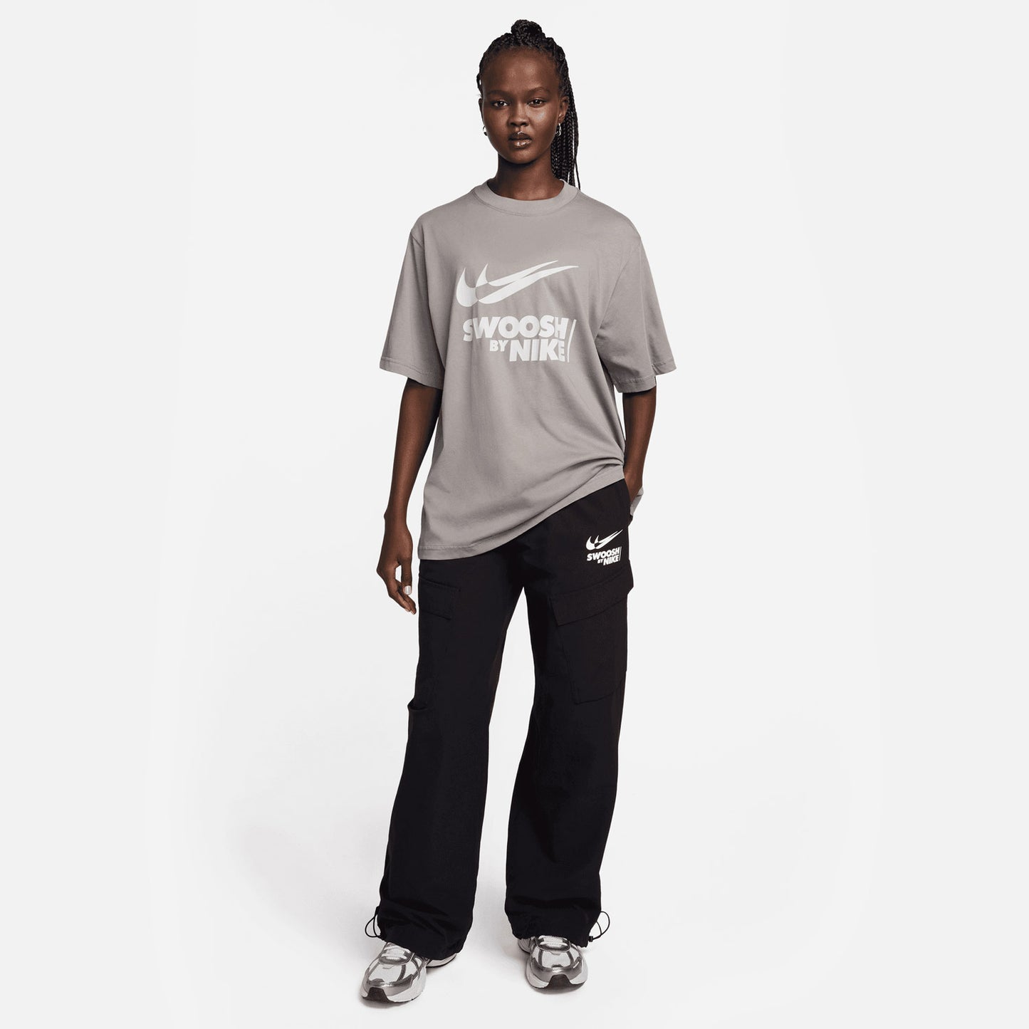 Nike Sportswear Kadın Gri T-shirt