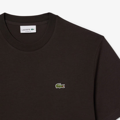Lacoste Erkek Classic Fit Bisiklet Yaka Kahverengi T-shirt