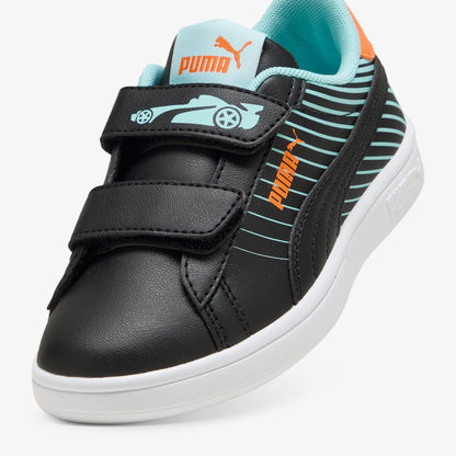 Puma Smash 3.0 Poised 2 Race Çocuk Siyah Spor Ayakkabı