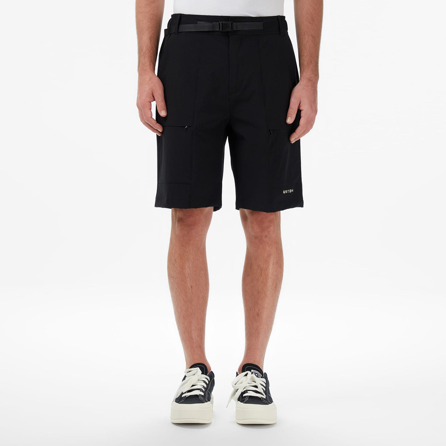 United4 Slim Fit Erkek Siyah Şort