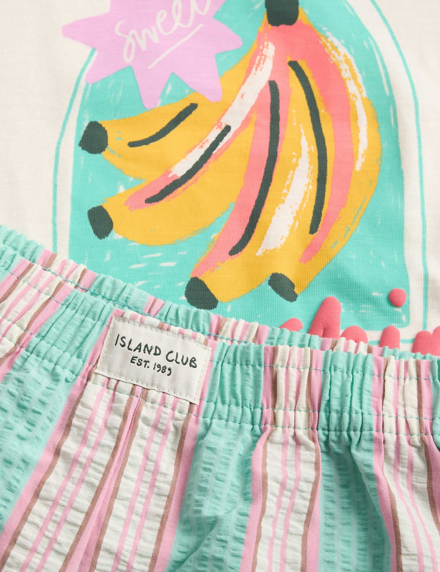 Pamuklu Desenli Pijama Takımı
