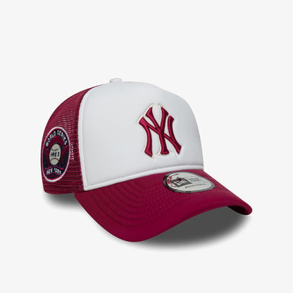 New Era Mlb World Series New York Yankees Unisex Beyaz/kırmızı Şapka