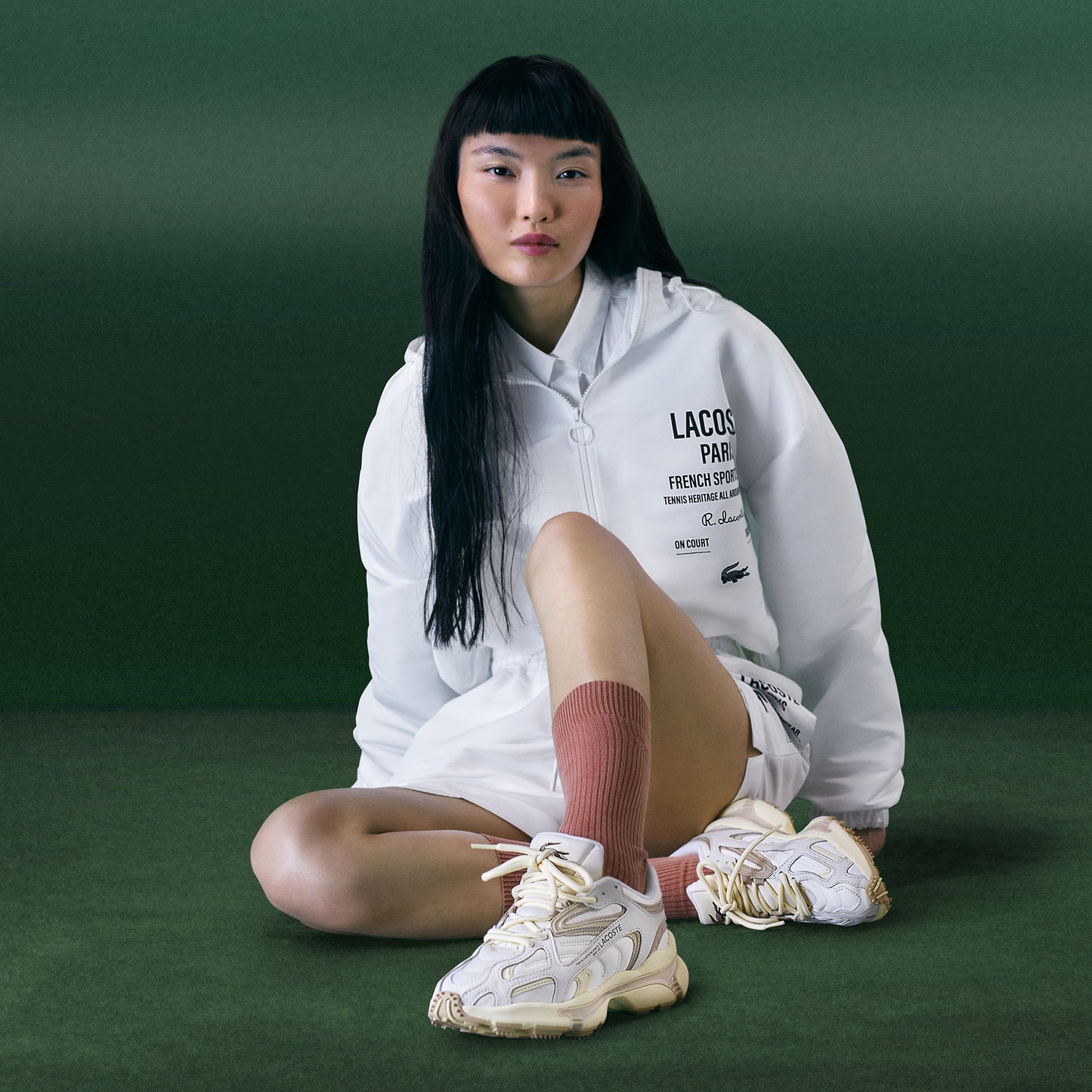 Lacoste Elite Active Kadın Bej Sneaker