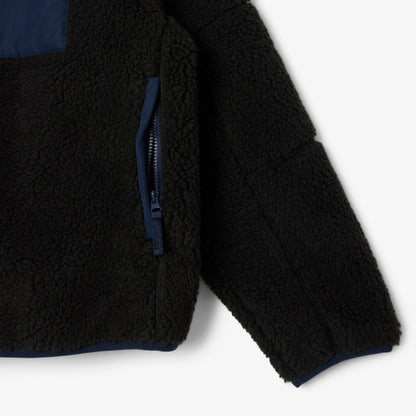 Lacoste Erkek Regular Fit Fermuarlı Renk Bloklu Siyah Mont