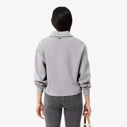 Lacoste Oversize Fit Kadın Gri Sweatshirt