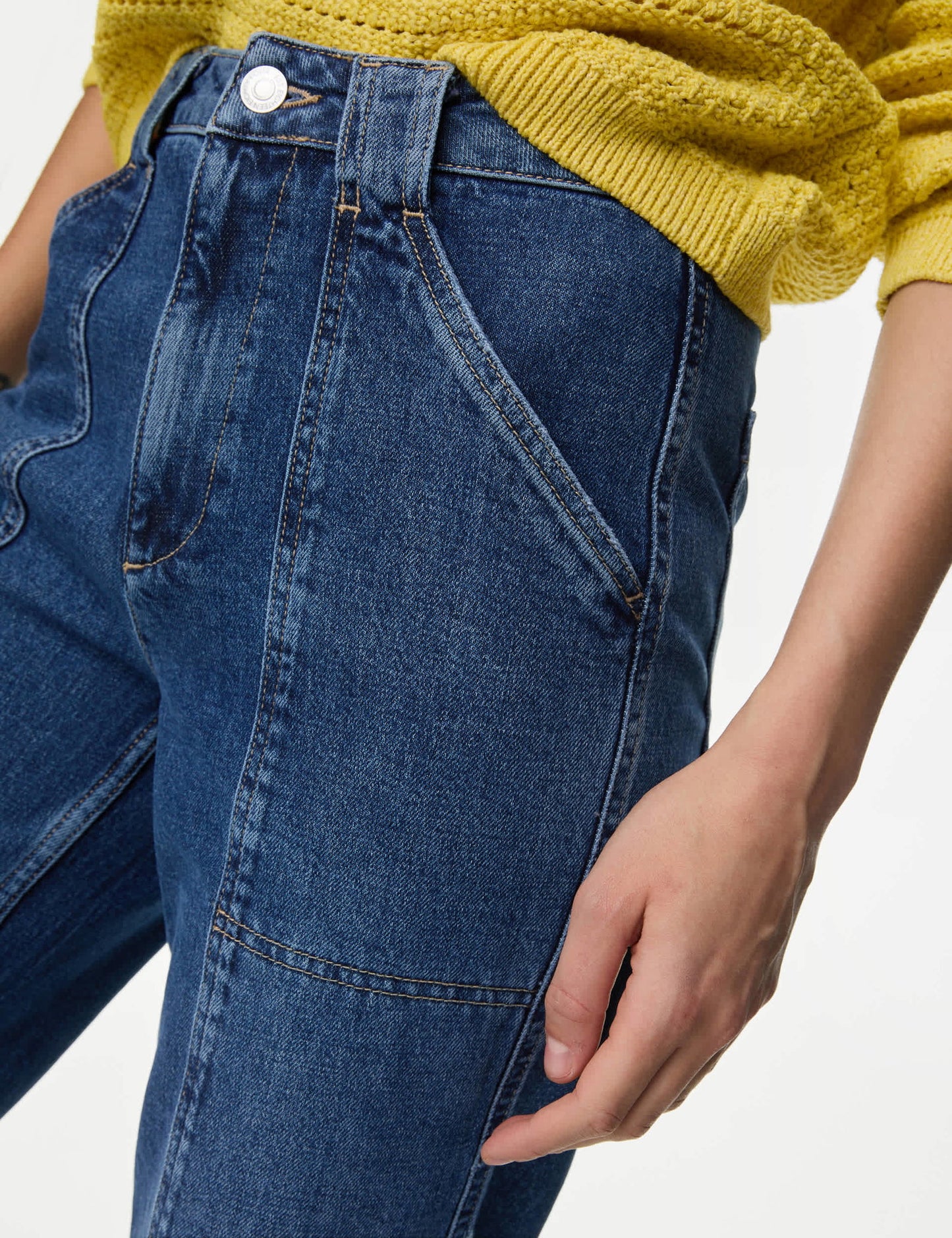 Straight Leg Jean Kargo Pantolon