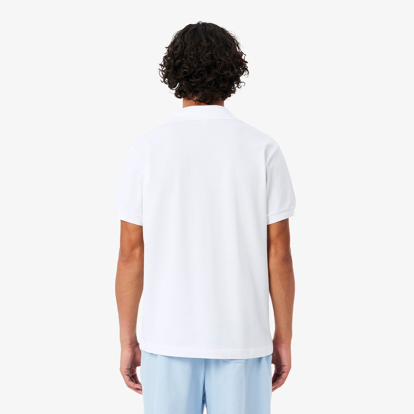 Lacoste Erkek Classic Fit Baskılı Beyaz Polo