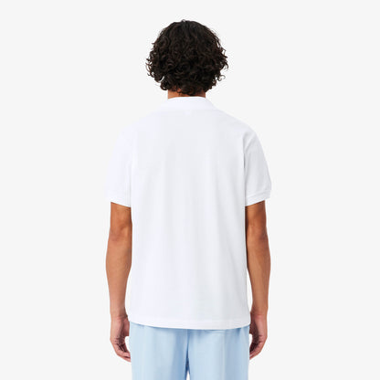 Lacoste Erkek Classic Fit Baskılı Beyaz Polo