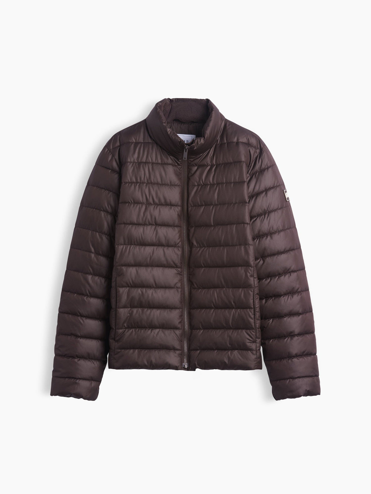 Koyu Kahverengi Relaxed Puffer Şişme Mont