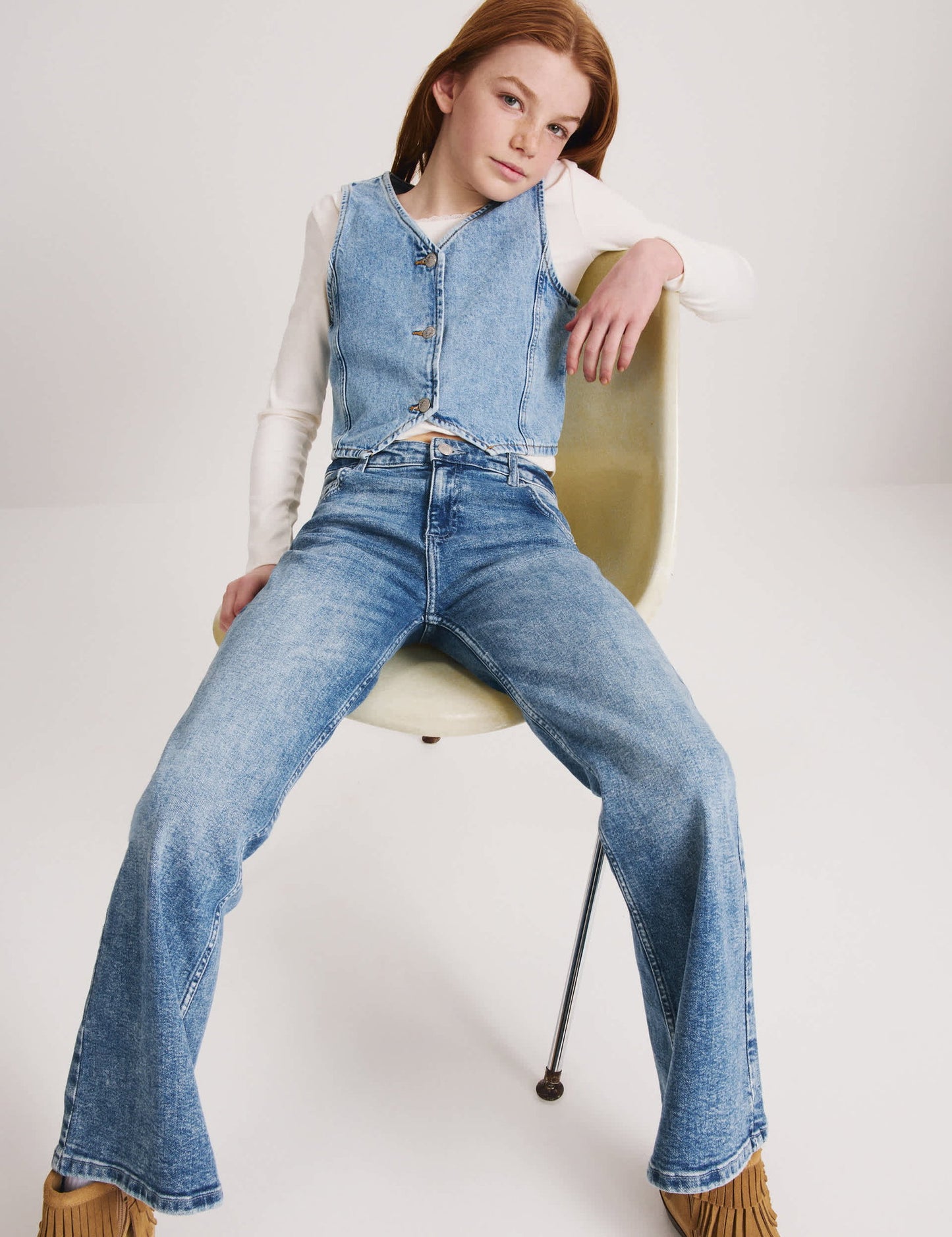 Geniş Paça Jean (6-16 Yaş)