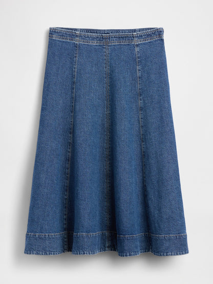 Mavi Denim Midi Tulip Etek
