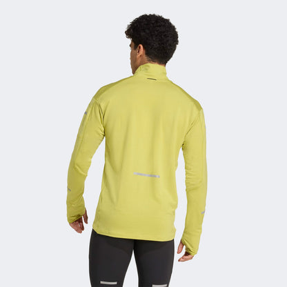 Adidas Adi365 Running Climawarm+ Erkek Yeşil Koşu Sweatshirt