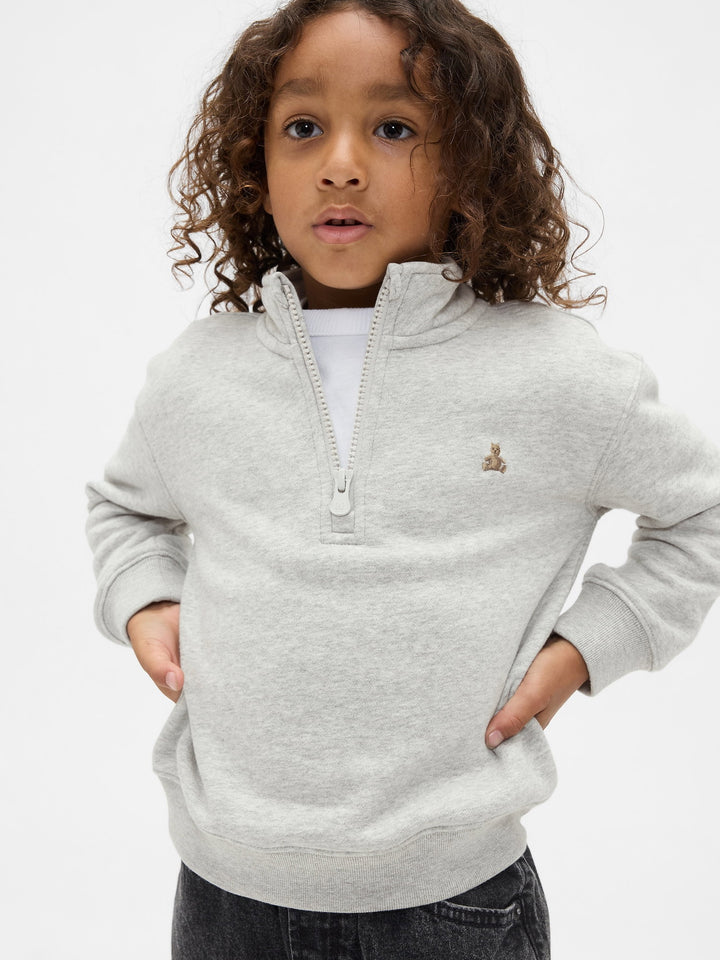 Lacivert Vintagesoft Yarım Fermuarlı Sweatshirt