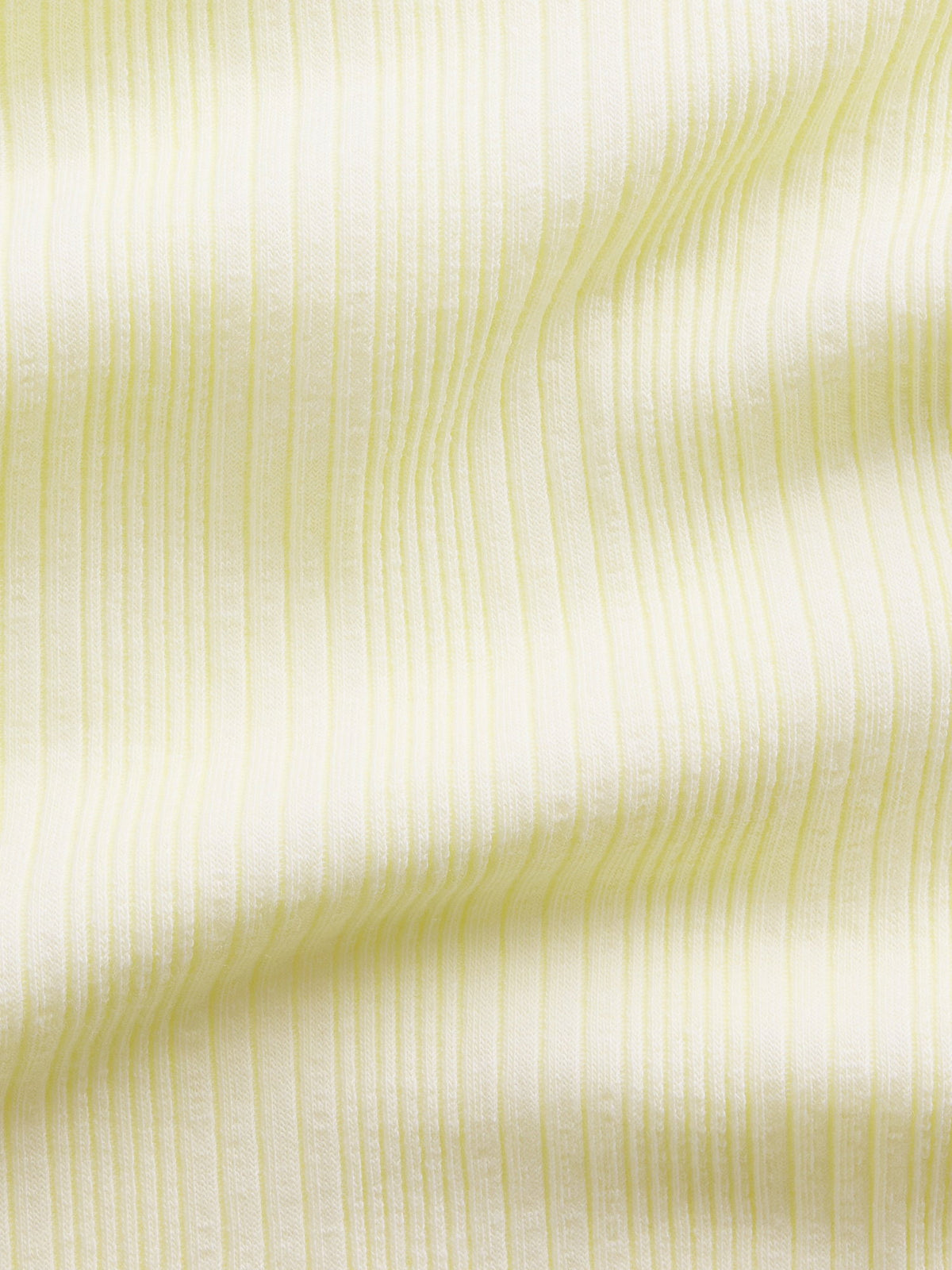 Sarı Variegated Fitilli T-shirt