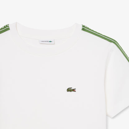 Lacoste Çocuk Bisiklet Yaka Beyaz T-shirt