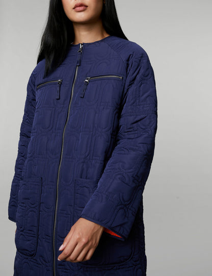Çift Taraflı Kapitone Puffer Kaban