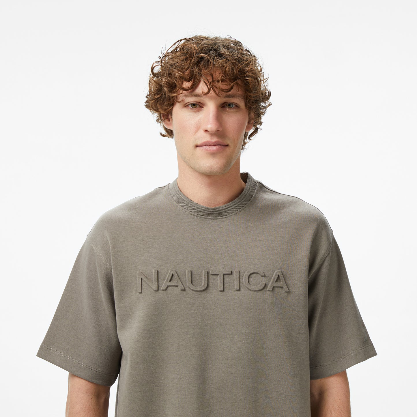 Nautica Erkek Kahverengi Regular Fit Baskılı T-shirt